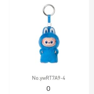 [NEW] POP MART Mini Labubu Pin for Love Vinyl Plush Pendant (N-Z) - O Blue